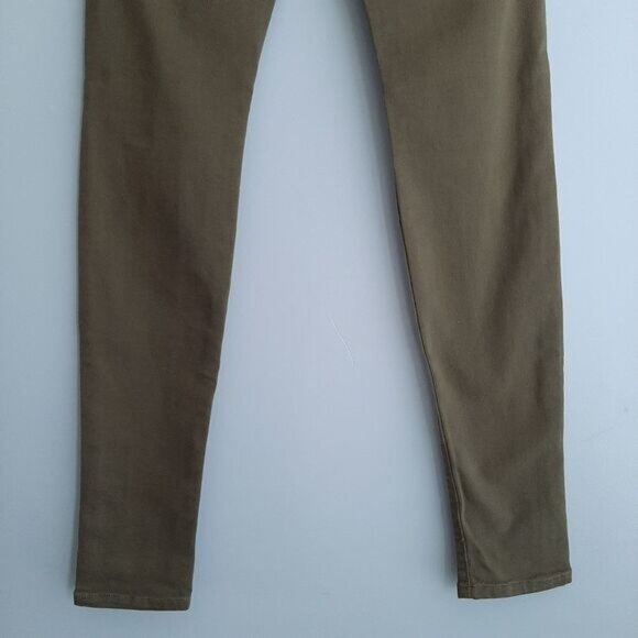 JOE'S JEANS The Skinny Long Khaki Green Medium Wash Cotton Twill Sz 30 - Picture 7 of 11